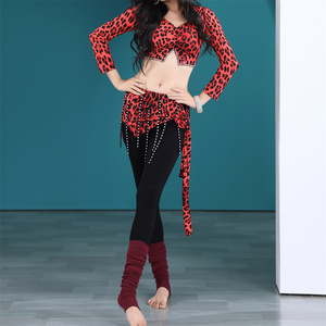 Vendita calda di pantaloni da donna a righe zebrate Set <span class=keywords><strong>Costume</strong></span> da danza del ventre per adulti per la Performance - Product Image 3