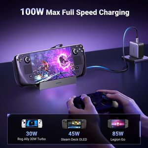 Station d'Accueil UGREEN <span class=keywords><strong>Steam</strong></span> <span class=keywords><strong>Deck</strong></span> 9-en-1 USB C 4K60Hz HDMI RJ45 10Gbps pour <span class=keywords><strong>Steam</strong></span> <span class=keywords><strong>Deck</strong></span> Rog Ally X Legion Go, Support Pliable - Product Image 5