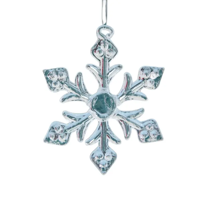 Personalized Clear Snowflake Ornament For Christmas Decoration