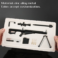 Pistolet jouet en acier pour enfants Barrett AK, jeu de balles en métal, jeu pour adultes, personnalisable, vente chaude, collection, décoration de bureau