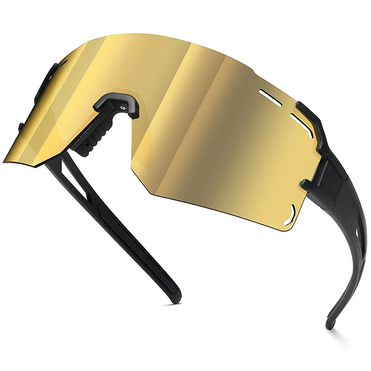 Gafas de sol deportivas de alta calidad para adultos, lentes grandes HD, PC, UV400, OEM, novedad