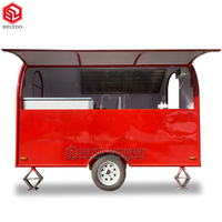 Camion de nourriture d'occasion à vendre, remorque de Concession, petit chariot de nourriture entièrement équipé, chariots de café, remorque de nourriture Mobile