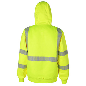 Sudadera con capucha ignífuga de alta visibilidad con cinta reflectante, ropa de trabajo para seguridad, material y peso personalizables - Product Image 5