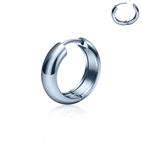 Anneau de septum clicker en titane ASTM F136 G23 16G anodisé multicolore pour piercing nez, cartilage d'oreille, hélix, tragus