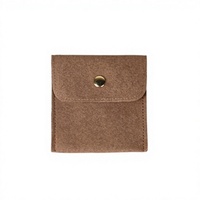 Pochette à bijoux pliable personnalisée en microfibre avec fermeture magnétique pour collier, bracelet, montre, emballage cadeau de luxe