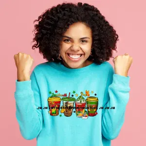 สติกเกอร์พิมพ์ลายด้วยความร้อนสำหรับเสื้อยืดสีดำขนาดใหญ่สร้างความภูมิใจให้กับผู้หญิงแอฟโฟร - Product Image 5