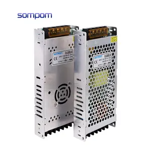 SOMPOM 110/220V AC para 5V DC 200W 40A Thin Multiple Switching Mode Fonte de Alimentação Para Display LED