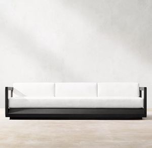 Conjunto de Sofás Modernos para Jardín, Muebles de Aluminio para Exteriores de Dos y Tres Plazas con Cojines - Product Image 4