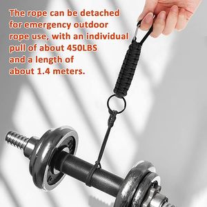 Robusto Portachiavi in Paracord con Moschettone, Clip in Alluminio Resistente, Cordino Intrecciato per Uomo e Donna, per Attività all'Aperto - Product Image 5