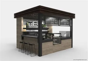 ร้านกาแฟเคลื่อนที่แบบสั่งทำพิเศษ ขนาด 10 ฟุต ตู้คอนเทนเนอร์สำเร็จรูปสำหรับร้านกาแฟในสวน - Product Image 5