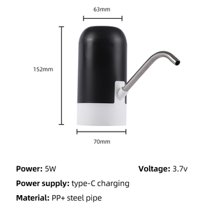 Pompe distributeur d'eau portable automatique et rechargeable Mini Smart 5 gallons du fabricant - Product Image 5