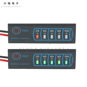 Indicateur de capacité de batterie DC5-30V 12.8V pour vélos électriques et scooters - Product Image 1