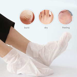 Masque exfoliant hydratant apaisant à la lavande sans logo, masque nourrissant pour les mains au collagène et à l'eau de rose, gants hydratants - Product Image 5
