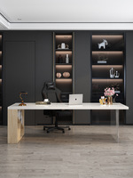 Bureau de travail créatif suspendu en acrylique de luxe léger, style nordique moderne, bureau de style moderne pour le bureau/ordinateur/design