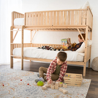 Ensemble de meubles de chambre à coucher modernes lits pour enfants lits superposés pour enfants lit d'enfant en bois massif avec rangement