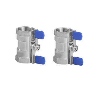 Vanne à boisseau sphérique papillon monobloc sur mesure en acier inoxydable 304, 1/2 " et 3/4 ", pour systèmes d'alimentation en eau, filetage femelle NPT, fabricant de <span class=keywords><strong>vannes</strong></span> à boisseau sphérique - Product Image 5