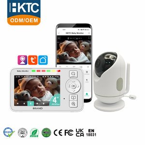 KT-418W 4 Inch IPS Screen 2.4GHz <b>Wireless</b> Dog Camera with Monitor WiFi Needed 360 PTZ Motion Detection for Cats and Dogs - Product Image 1