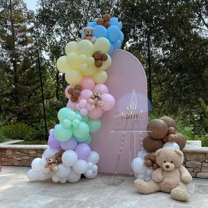 4*7 футов Рамка из алюминиевого сплава роскошный праздничный фон для дня рождения свадьбы baby shower - Product Image 4