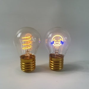 Decorative <b>Lights</b> Rechargeable Glass Vintage <b>Light</b> Lover Smile Portable Type-C <b>USB</b> <b>LED</b> Bulb 2700K Soft Warm White for Gift - Product Image 4