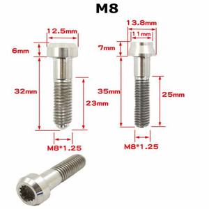 Grado 5 Ti6Al4V aleación de titanio 12 puntos Pt M7x24.5 24mm M8X32mm ruedas de 3 piezas <span class=keywords><strong>para</strong></span> <span class=keywords><strong>BBS</strong></span> RS RX RS2 rueda de titanio pernos de llanta dividida - Product Image 6