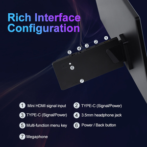 Monitor LED Táctil de 15.6 Pulgadas, 1080P FHD IPS Ultra Delgado de 6mm, Portátil con Tipo-C para Configuración de Segunda Pantalla - Product Image 6