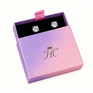 Fashion Jewelry Drawer Case Ribbon Puller Custom Color Earring Box High Volume Jewelry Packaging Manufacturer OEM Accepted - Product Image 4