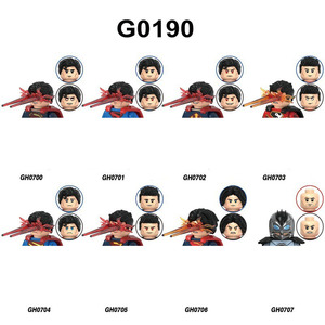 Figurines d'action et modèles de puzzle en blocs de construction en acier, thème Batman et Spider-Man, avec motifs de dessins animés, figurines de collection, ornements et cadeaux - Product Image 4