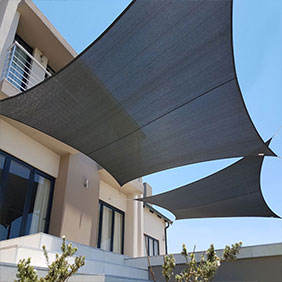 고품질 HDPE 220Gsm 차양망 야외 수영장용 3*30m 300Gsm 야외 캠핑용 뒷마당 덮개 블루 차양막 - Product Image 4