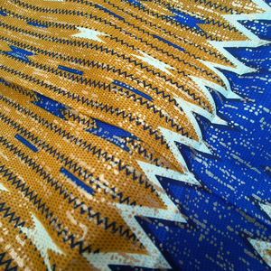 Tissu pagne de qualité supérieure, tissé batik uni, organza de poids moyen, Kente doré, pour fabricants de vêtements, Ankara, Wax africain, pour filles - Product Image 6