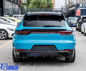 Diffuseur de pare-chocs arrière en fibre de carbone <span class=keywords><strong>Macan</strong></span> pour Porsche <span class=keywords><strong>Macan</strong></span> 95B.1 2014-2021, diffuseur arrière en carbone - Product Image 3