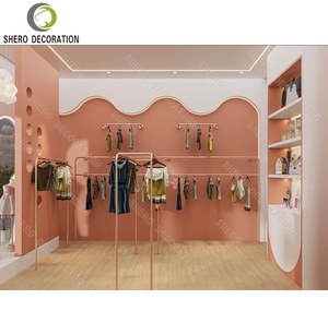 Baby Shop Design Custom Kids Clothing Store Display Rack Clothing Display Fixture Garment Stand For Kids Clothing Store Showcase - Product Image 2