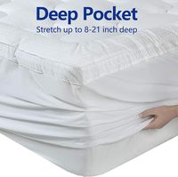 Extra dicke geste ppte 8-21 Zoll tiefe Tasche Baumwolle Top Matratze Topper Pillow Top Matratzen bezug Protector Mahjong Matte für Betten