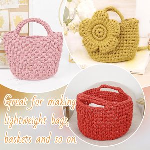 Nuevo Producto: Hilo de Poliéster Mate Tipo Cuero 100% para Tejer Bolsos a Crochet - Product Image 3
