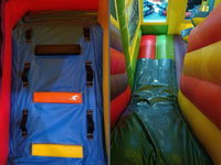 Istana Balon Tiup PVC Bertema Hewan, Rumah Bermain Hutan dengan Ramp Masuk untuk Penggunaan Dalam & Luar Ruangan, Sekolah, dan Komersial