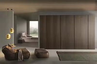 Panneau mural en fibre de bambou, grain de bois, moderne, écologique, résistant à l'humidité, antistatique, PVC, décoration intérieure, chambre à coucher, villa