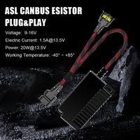 Décodeur Canbus puissant sans erreur 20W 13.5V H4 H13 9007 9004, résistance de phare HID LED pour accessoires automobiles