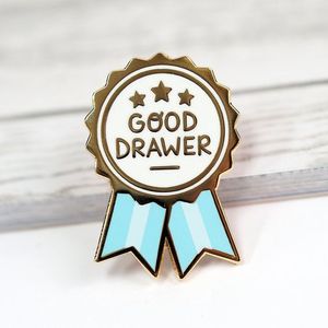 Chất lượng cao sáng bóng vàng kim loại cứng men cổ áo quần áo phù hợp với pin Dog Tag Winner phần thưởng Trâm làm của tôi ổn-EST huy hiệu pins - Product Image 2