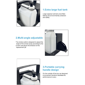 Dmx512 nước dựa trên 1000W Haze Máy sương mù Màn hình LCD hazer máy với điều khiển từ xa - Product Image 4