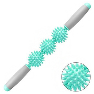 Rouleau musculaire avec boule hérisson, rouleau <span class=keywords><strong>de</strong></span> <span class=keywords><strong>Massage</strong></span> pour le cou et les jambes, accessoire <span class=keywords><strong>de</strong></span> santé <span class=keywords><strong>de</strong></span> Yoga, 1 pièce, 3 5 - Product Image 2