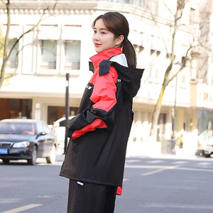 Fashionable Waterproof <strong>Nylon</strong> Poncho <strong>Raincoat</strong> for <strong>Women</strong> Motorcyclists Hiking &amp; Travel Adult Outdoor Rainwear by Fashion - Product Image 1