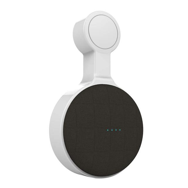 Rexiao 2026 White ABS Plastic Outlet Wall Mount Holder Hanger for Google Home Mini Space-Saving Organizer with Voice Assistant