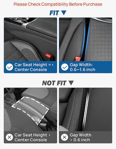 PU Leather Car <strong>Seat</strong> Gap Filler <strong>Storage</strong> Organizer Anti-Drop Car Seam Plugs for Car Side <strong>Seat</strong> - Product Image 2