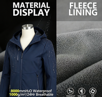 Chaqueta Softshell con Capucha Personalizada para Hombre, Impermeable, Cortavientos y Transpirable para Senderismo