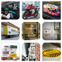 Vente d'usine Autocollants de logo de voiture Lettres adhésives Autocollants miniatures personnalisés Autocollants de fenêtre