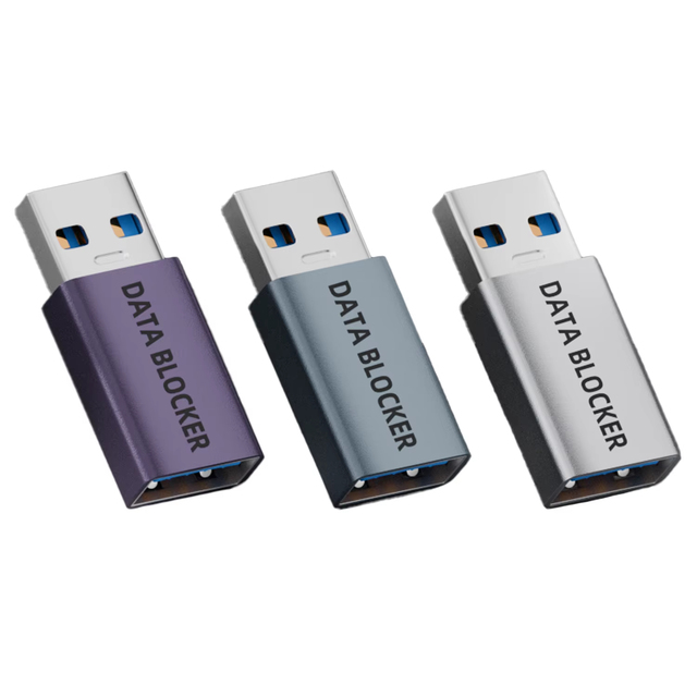 JILIAN USB C to USB Adapter DC Output Data Blocker Physically Shields Data From Leaks for Laptop