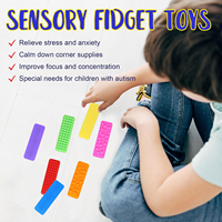 Ensemble de jouets en silicone 8 pièces pour toucher les doigts, ensemble de jouets anti-stress et anti-stress pour enfants, adultes, TDAH, autisme et anxiété