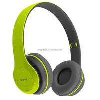 Casque sans fil pliable P47, écouteurs supra-auriculaires, son stéréo HiFi, basses puissantes, écouteurs de jeu avec micro, carte TF, radio FM pour téléphone portable