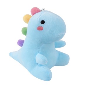 Wholesale 12 Cm Cartoon Cute Dinosaur Soft Animal Stuffed Plushie Keychain Custom Keychain Pendants Key Ring Stuffed Animals Toy