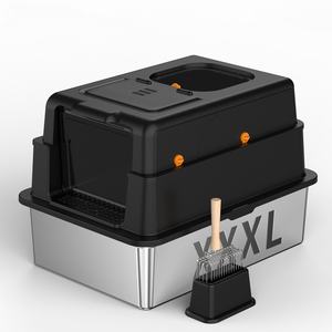 OEM Totalmente Spillproof 100L <span class=keywords><strong>Cat</strong></span> <span class=keywords><strong>Toilet</strong></span> 100L <span class=keywords><strong>PP</strong></span> Caixa Pá Bidirecional Desodorante Fechado Grande Capacidade 100L Box <span class=keywords><strong>Cat</strong></span> Litter Box - Product Image 5