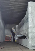 Máquina de hilar por fricción de 6 cabezales para la fabricación de hilo grueso para mopas o alfombras, tipo DREF